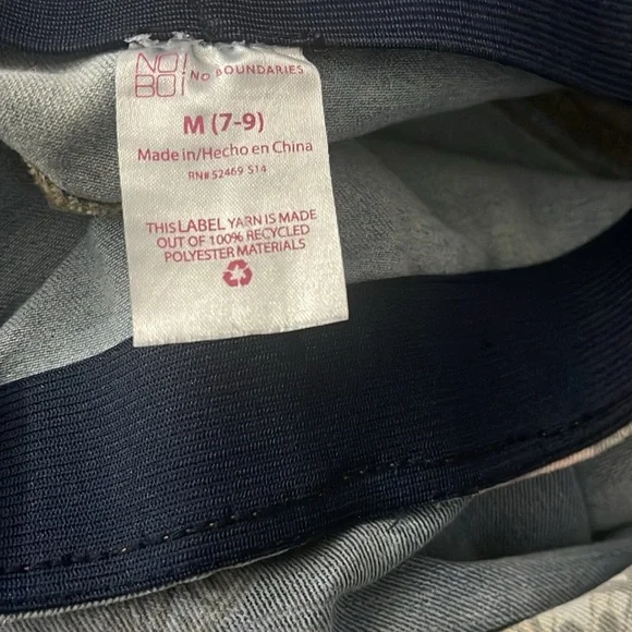 No Boundaries Butterfly Print Juniors Flared Jeans Size Medium (7-9) Pockets - Picture 7 of 8